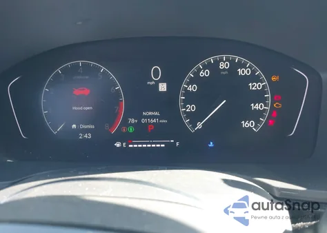 2025 Honda Civic Sport z USA, uszkodzony, nr VIN 2HGFE2F54SH576118